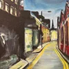 Atmospheric Painting of Street in Whitechapel London City - Image 9