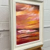 Red & Yellow Abstract Impressionist Seascape Landscape - Image 6