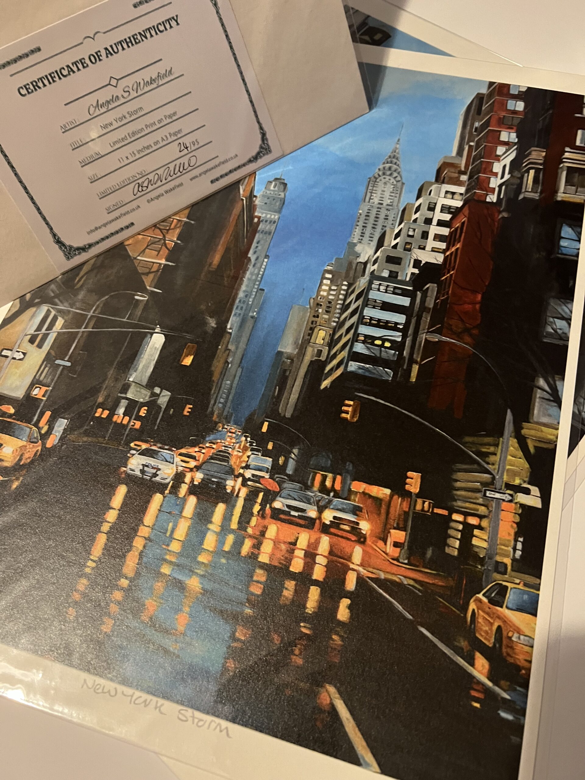 Limited Edition Print of New York Storm - Image 3