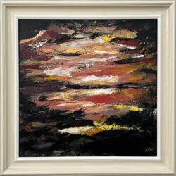 Dark Impressionist Abstract Landscape Art