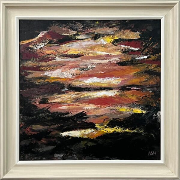 Dark Impressionist Abstract Landscape Art