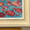 Abstract Landscape Art with Red & Pink Flowers on an Abstract Blue Background - Image 17