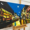 Oxford Street in London at Night with Figures & Red Bus - Image 4
