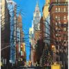 Limited Edition Print of Christmas in New York with Chrysler Building - Image 4