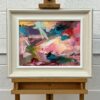 Pink & Turquoise Abstract Expressionist Painting - Image 13