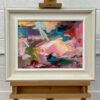 Pink & Turquoise Abstract Expressionist Painting - Image 15