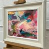 Pink & Turquoise Abstract Expressionist Painting - Image 16