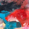 Pink & Turquoise Abstract Expressionist Painting - Image 17