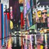 Painting of Broadway New York City Street Scene after the Rain - Image 2