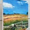 Painting of Lancashire Fields in English Countryside - Image 3