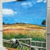 Painting of Lancashire Fields in English Countryside - Image 5