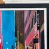 Painting of New York City Street after Rain with Figures, Cars by British Artist - Image 11