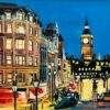 Big Ben from Trafalgar Square in London a Miniature Study by Contemporary Artist - Image 10