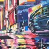 Neon Reflections in the New York City Rain by Contemporary British Urban Artist - Image 2