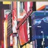Neon Reflections in the New York City Rain by Contemporary British Urban Artist - Image 6