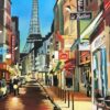Paris Café with Eiffel Tower France Limited Edition Print - Image 2