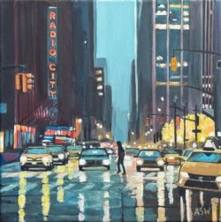 Urban Landscape Art of Radio City New York