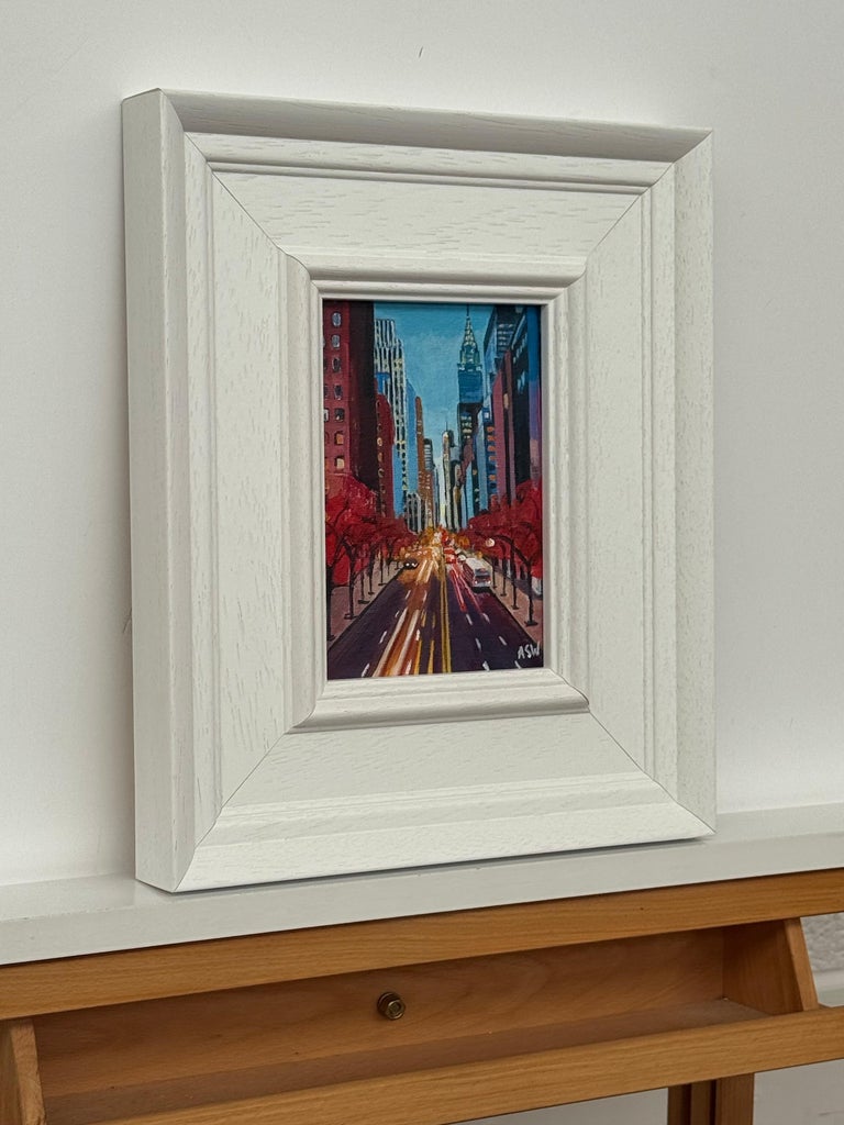 Chrysler View New York City Miniature Urban Landscape Art - Image 2