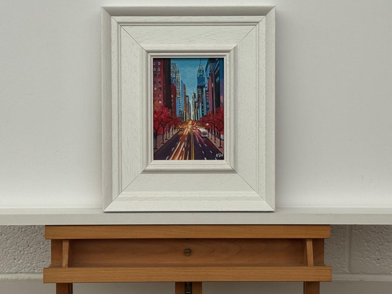 Chrysler View New York City Miniature Urban Landscape Art - Image 4
