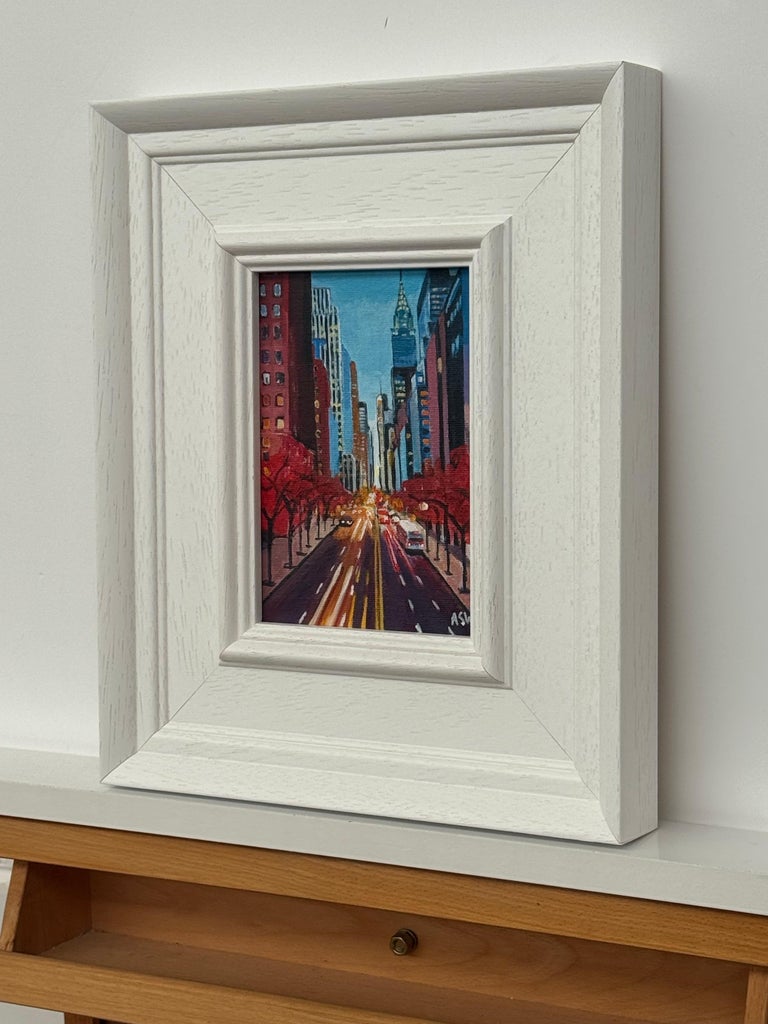 Chrysler View New York City Miniature Urban Landscape Art - Image 3