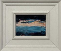Twilight Reflections Miniature Abstract Landscape Art Study