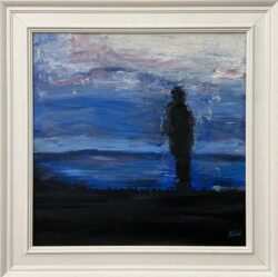 Man on the Hill Original Painting "Contemplation"